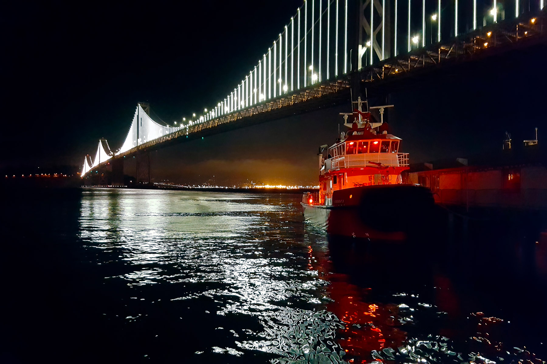 Night Fireboat