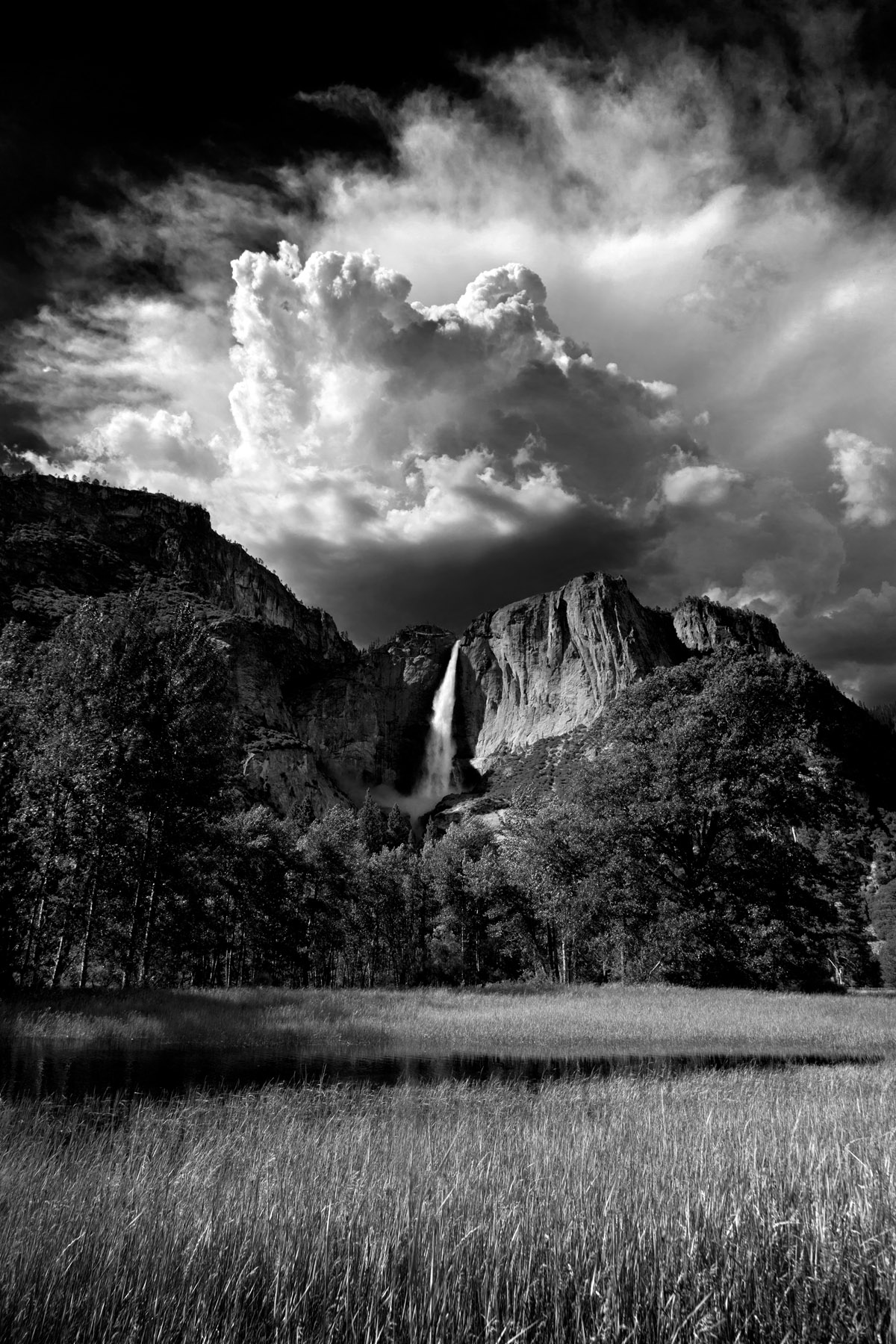 Thunderhead Over Yosemite Falls